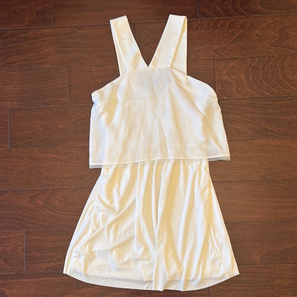 Zara White Sleeveless Dress